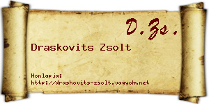 Draskovits Zsolt névjegykártya